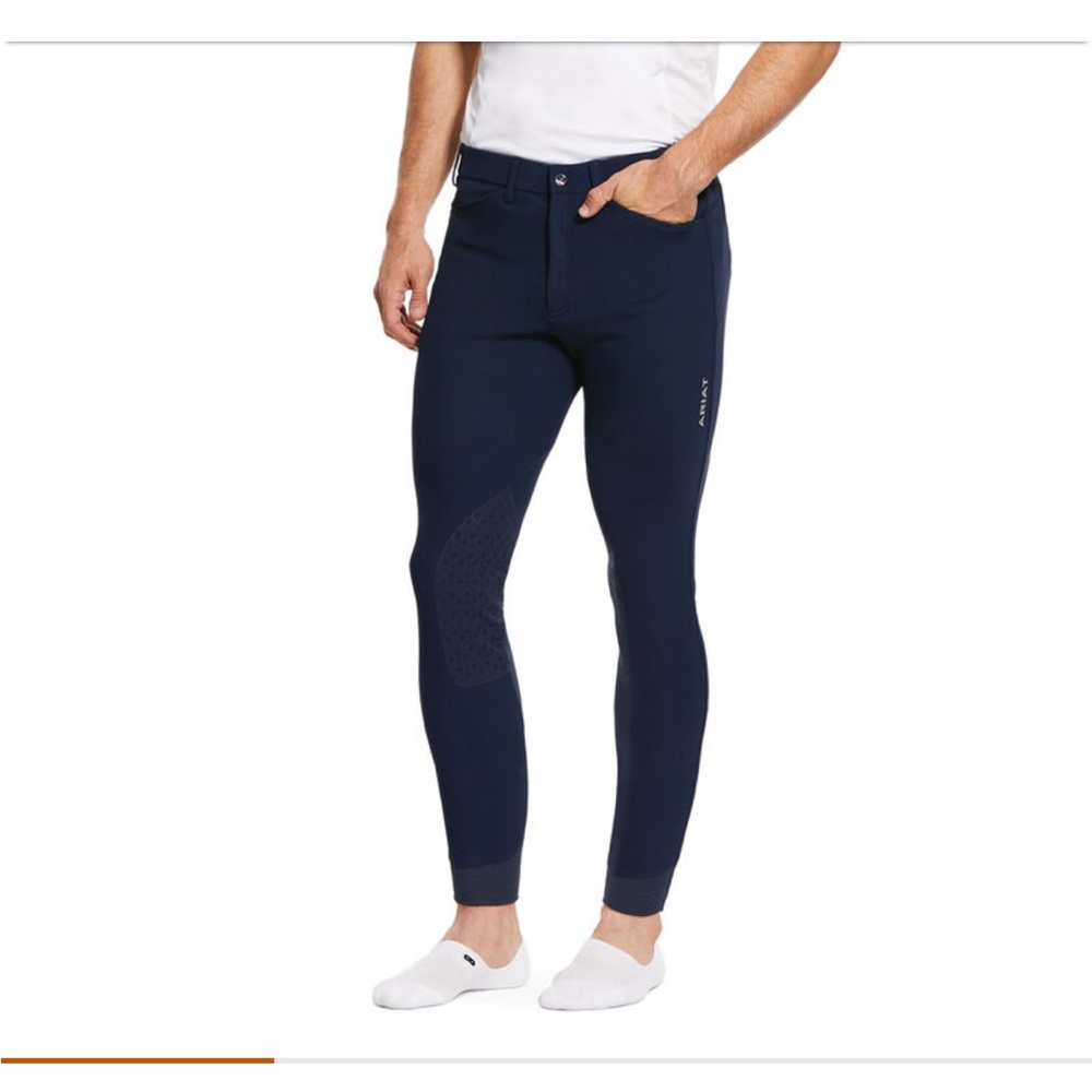 Ariat navy Tri Factor Grip Knee Patch Breech